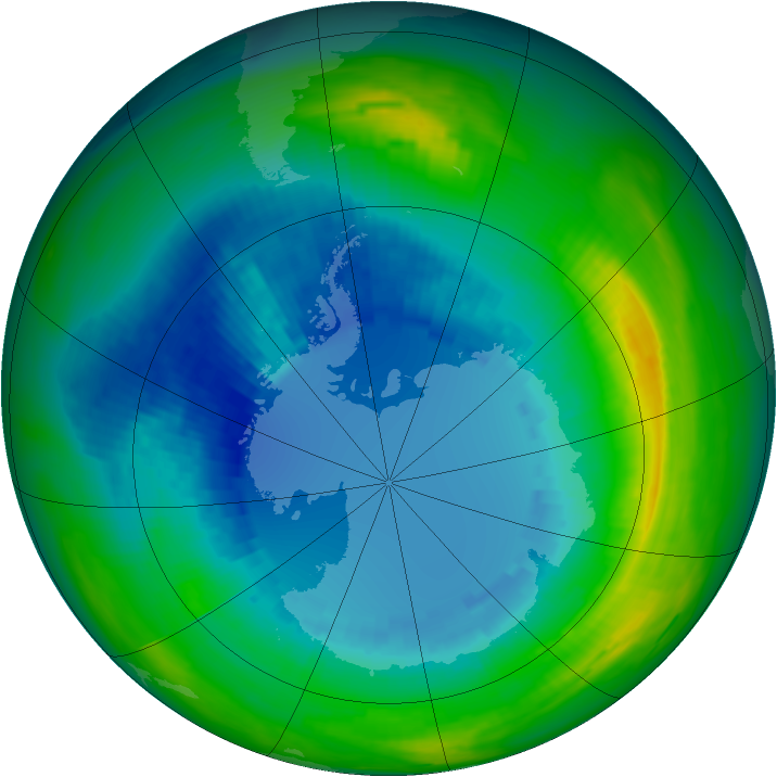 Ozone Map 1988-08-25